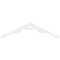 Ekena Millwork Pitch Heath Architectural Grade PVC Gable Pediment, 72"W x 18"H x 1"P (6/12) GPP072X018X100HEA - alternate 2